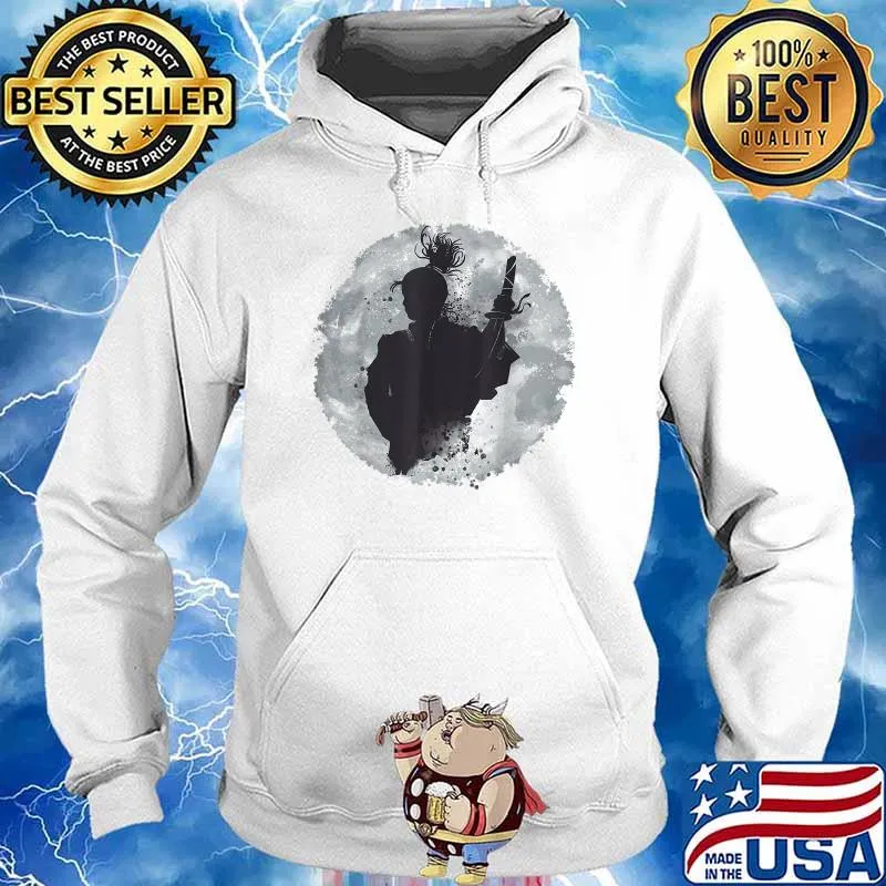 Samurai in the moon silhouette T-Shirt Hoodie