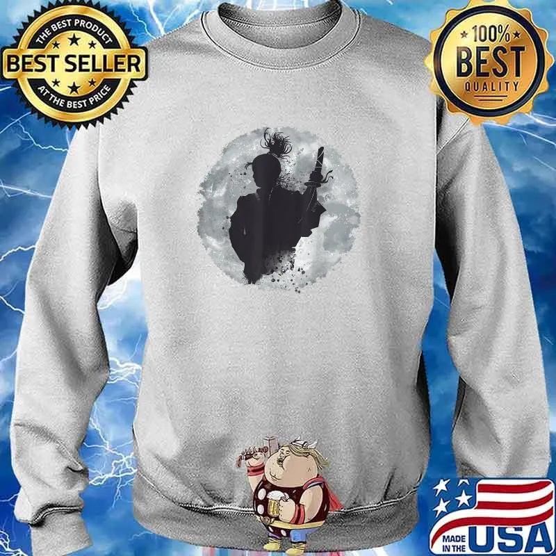 Samurai in the moon silhouette T-Shirt Sweater