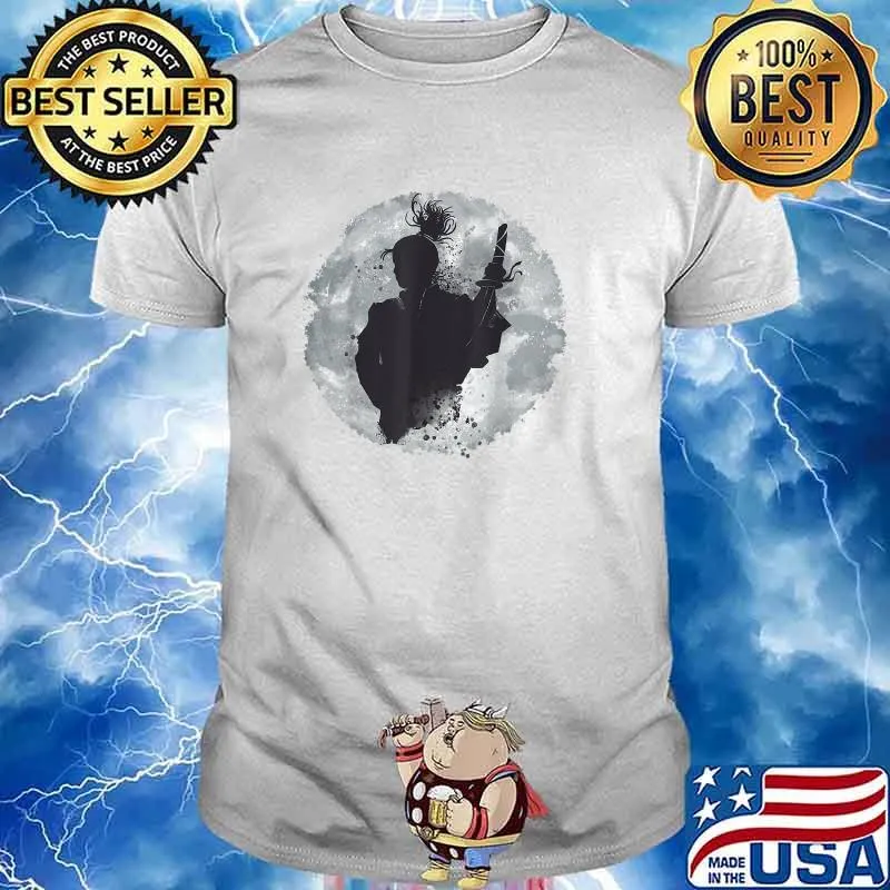 Samurai in the moon silhouette T-Shirt