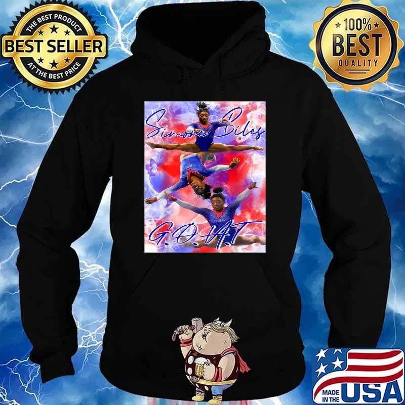 Simone Gymnastics New Records Biles G.O.A.T T-Shirt Hoodie