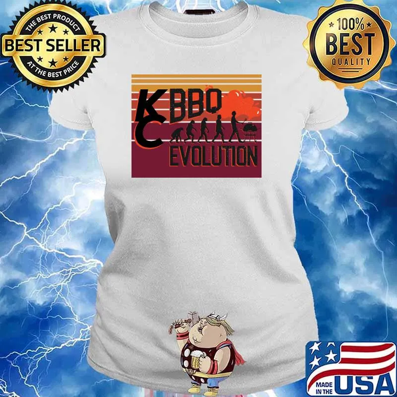Tailgating 24 Kansas City Football Retro BBQ Tailgate Chief T-Shirt Ladies tee