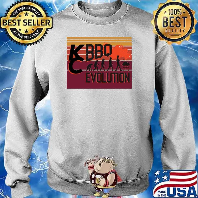 Tailgating 24 Kansas City Football Retro BBQ Tailgate Chief T-Shirt Sweater