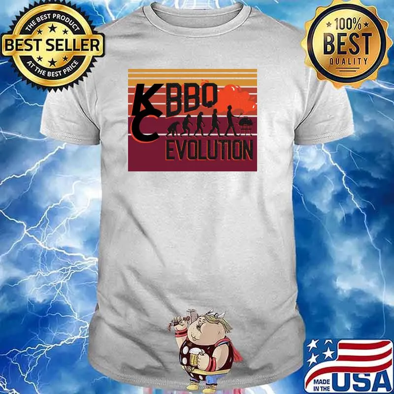 Tailgating 24 Kansas City Football Retro BBQ Tailgate Chief T-Shirt