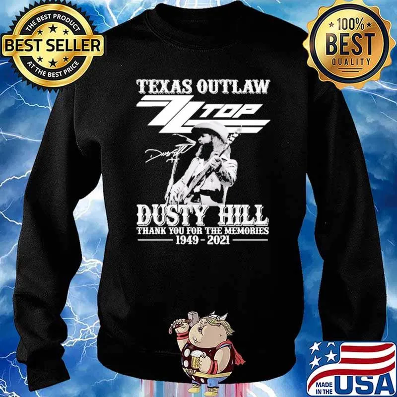 Texas Outlaw Top Dusty Hill Thank You For The Memories Shirt Sweater
