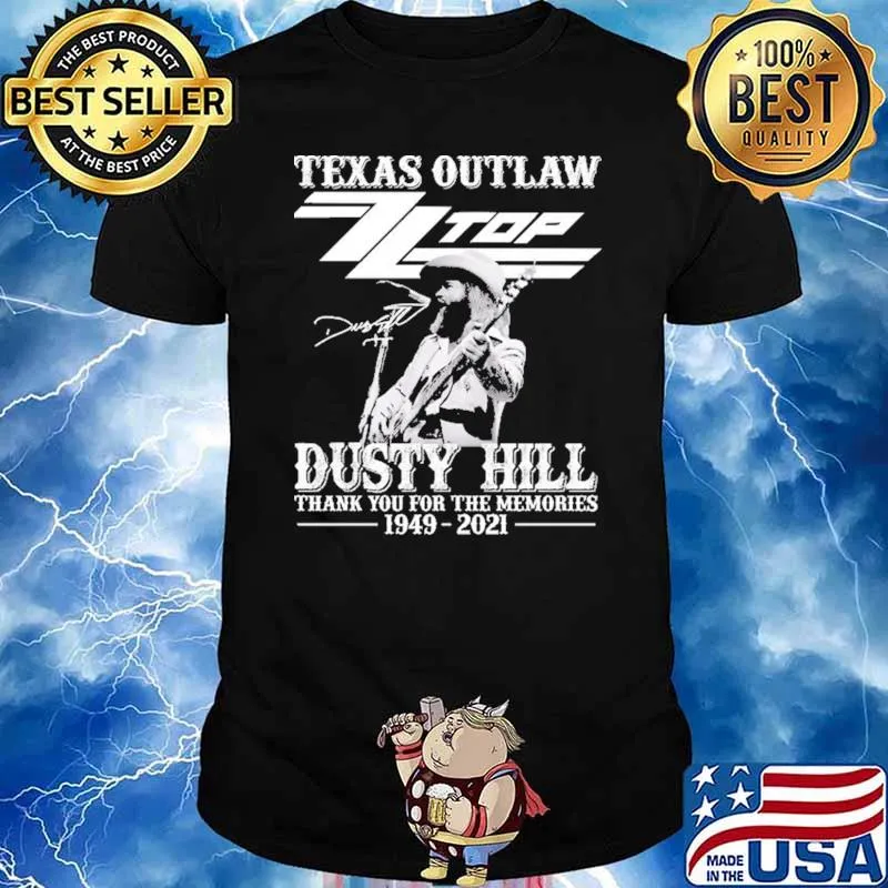 Texas Outlaw Top Dusty Hill Thank You For The Memories Shirt