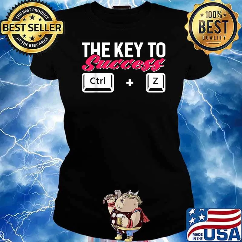 THe Key To Success Control Z Programming Computer T-Shirt Ladies tee
