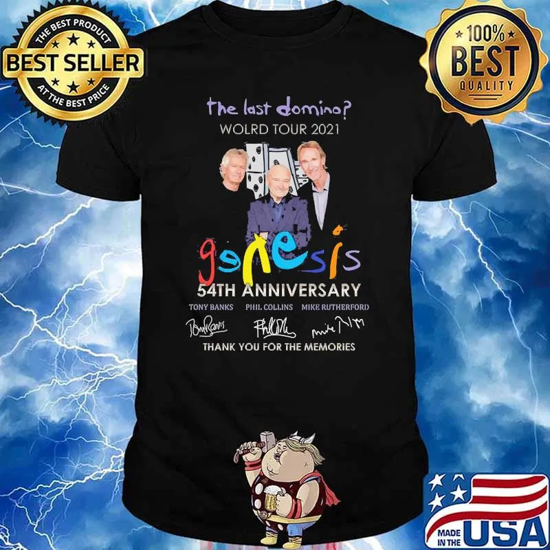 The last domino world tour 2021 54th anniversary thank you for the memories signatures shirt