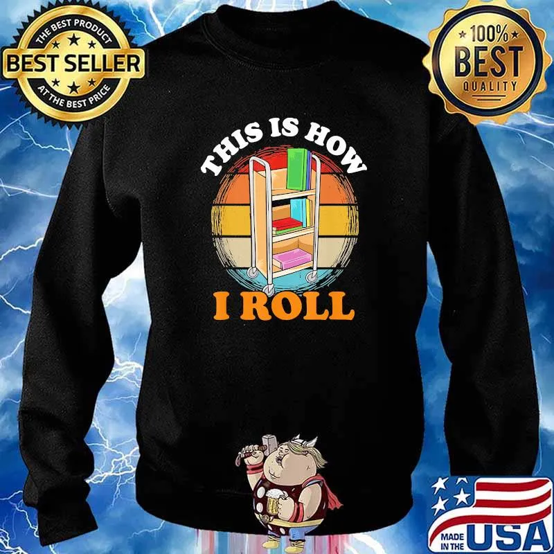 This is how i roll book vintage Sweater