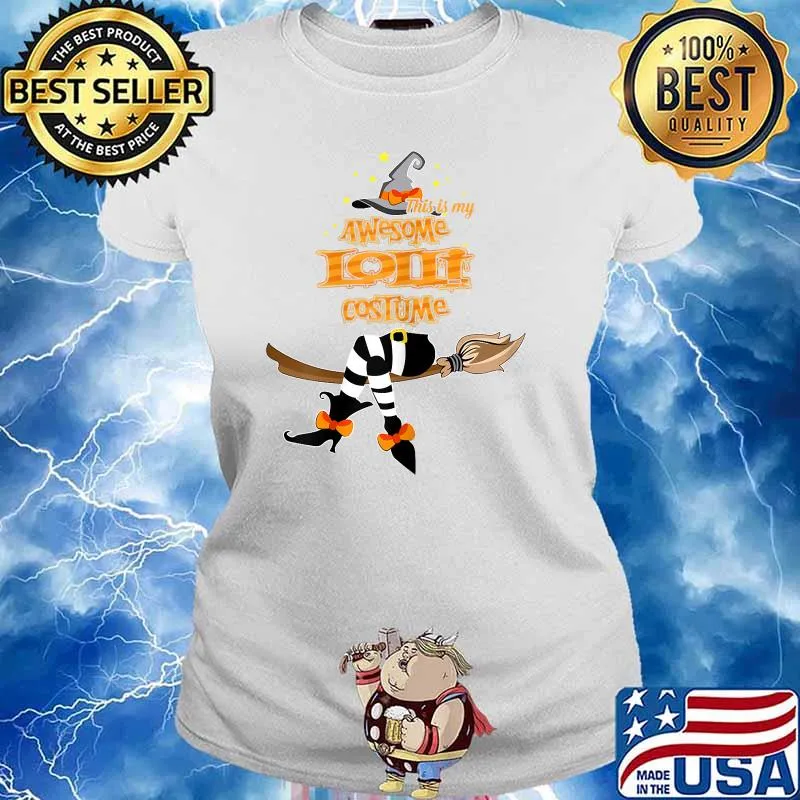 This Is My Awesome Lolli Costume Witch Halloween T-Shirt Ladies tee
