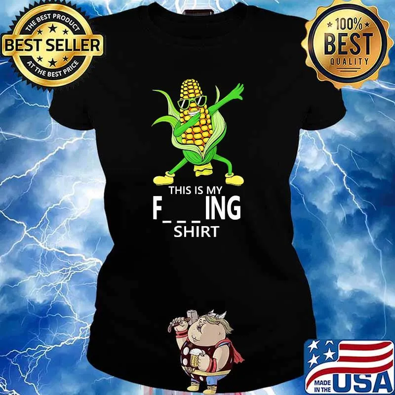 This is my farming corn dabbing Ladies tee