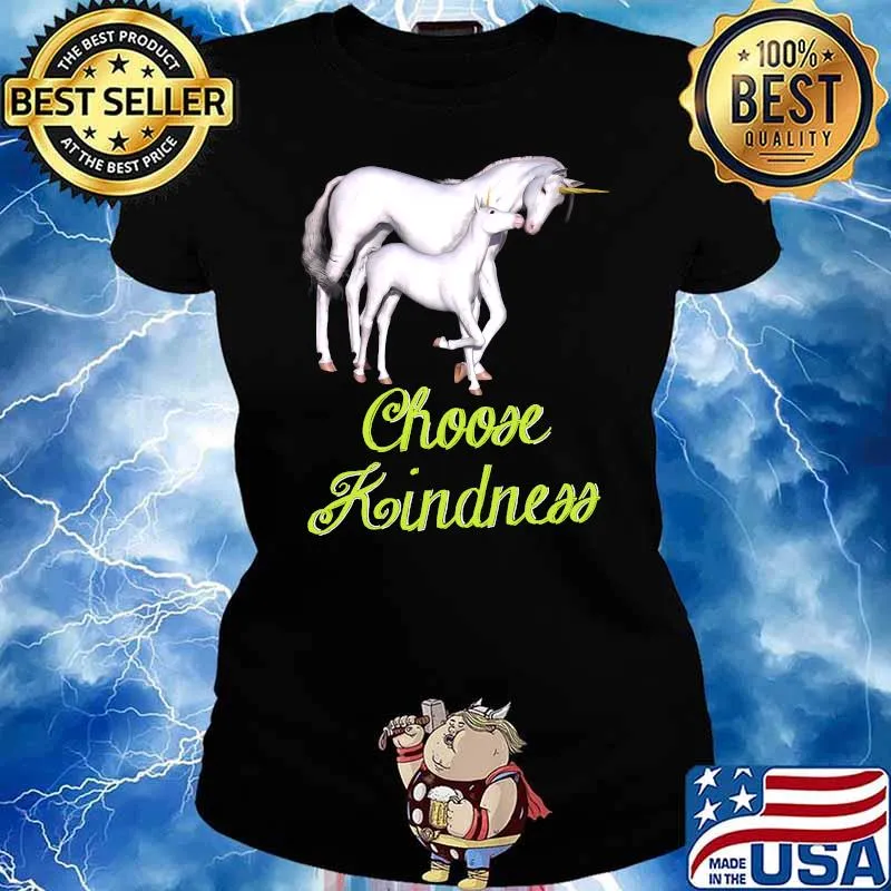 Unicorn Choose Kindness T-Shirt Ladies tee