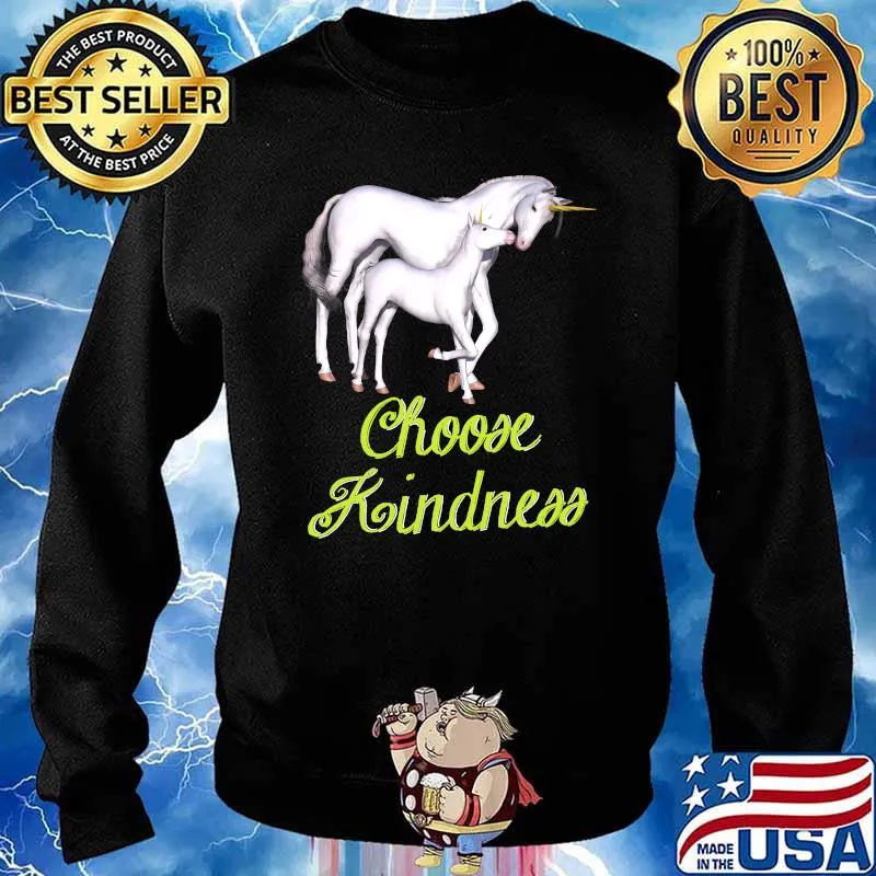 Unicorn Choose Kindness T-Shirt Sweater