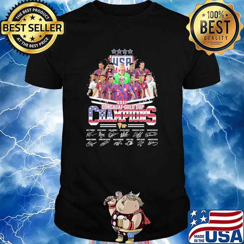 USA 2021 Concacaf Gold Cup Champion American Flag Shirt