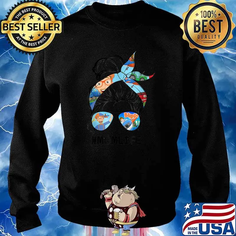 Vintage Blippis Mom Funny Life T-Shirt Sweater
