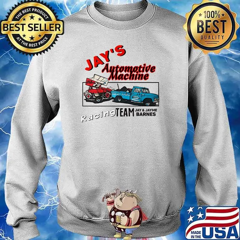 Vintage Jays Automotive Machine Racing Team Retro Barnes T-Shirt Sweater