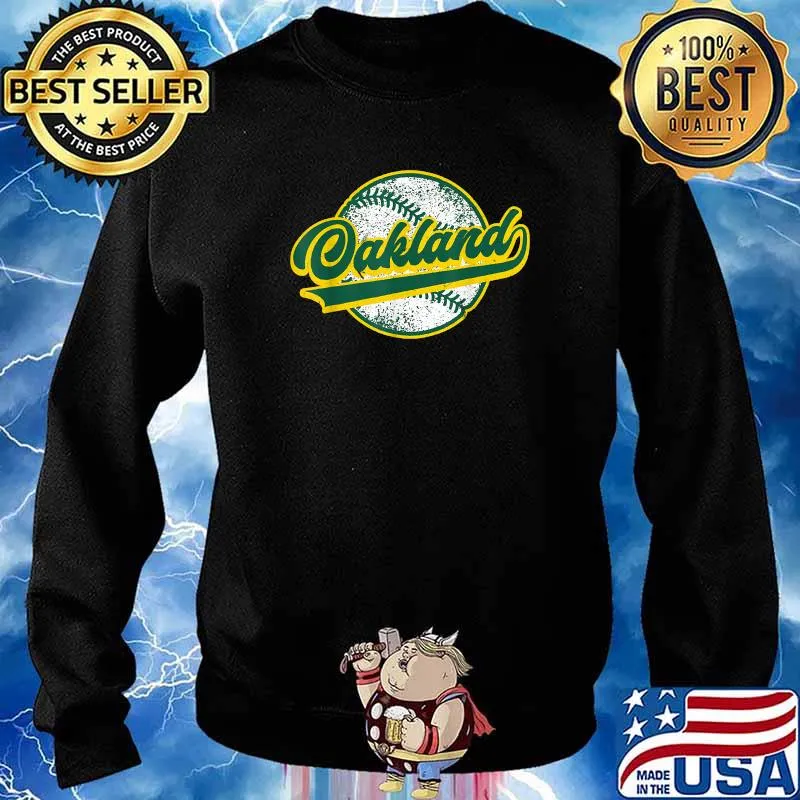 Vintage Oakland Baseball Athletic Game Day T-Shirt Sweater