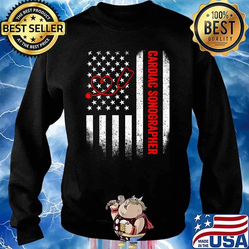 Womens Cardiac Sonographer Echo Tech RDCS T-Shirt Sweater