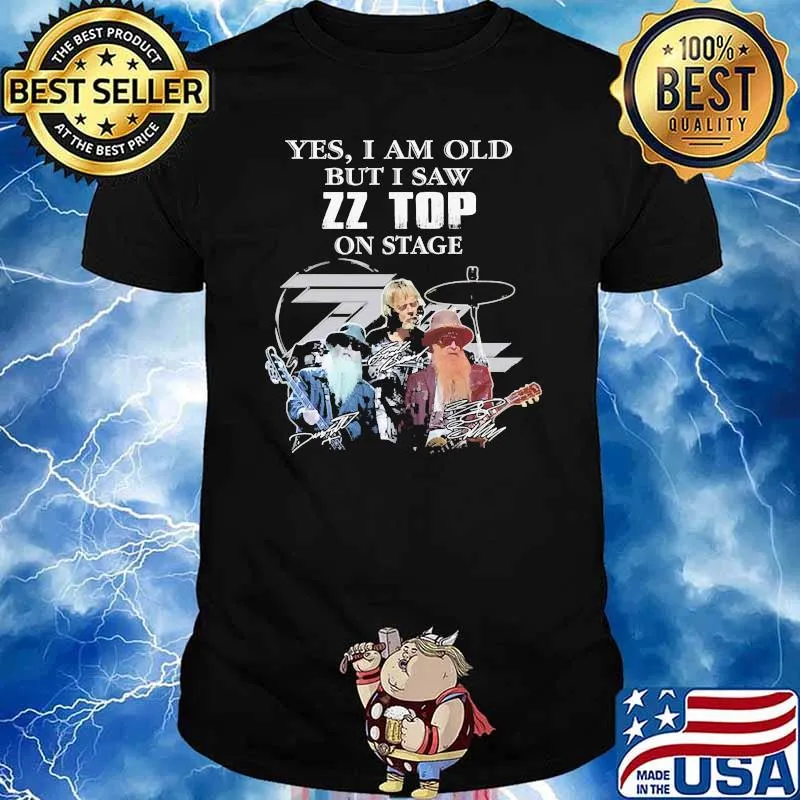 Yes i am old but i saw zz top on stage signatures shirt