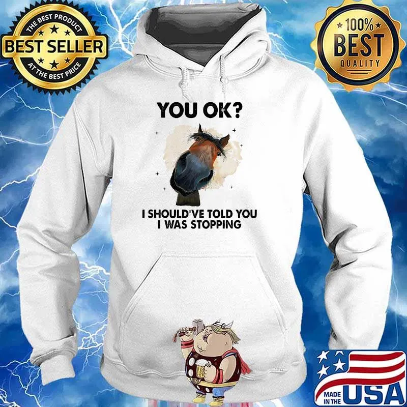 You ok i shouldve told you i was stopping horse s Hoodie