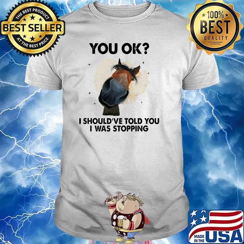 You ok i shouldve told you i was stopping horse shirt