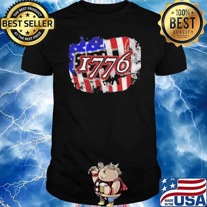 1776 Rifle American Flag Shirt