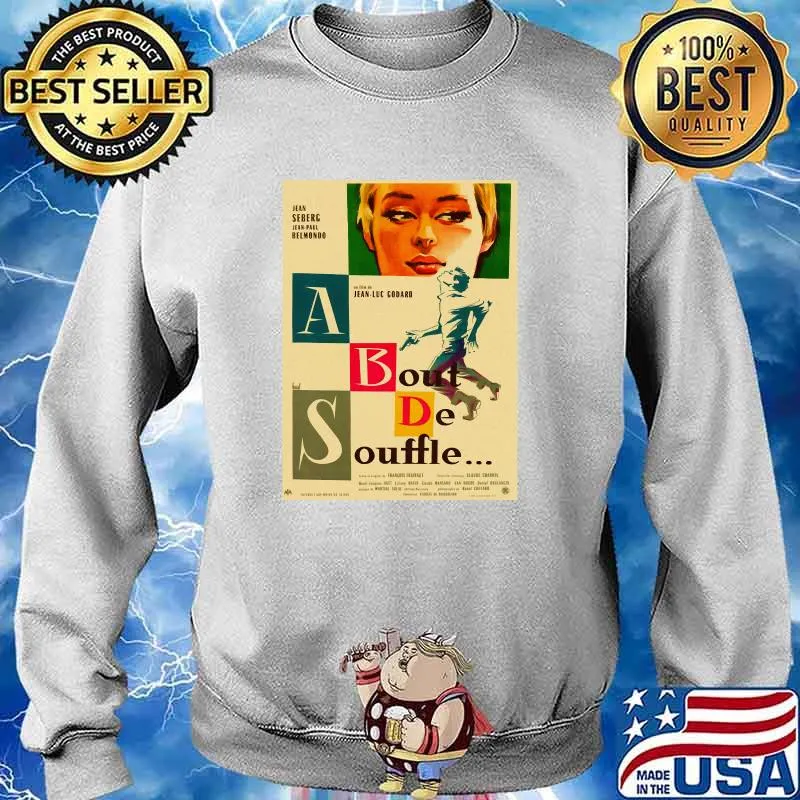 A bout de SouffleBreathless (1960) directed by Jean-Luc Godard Movie poster T-Shirt Sweater