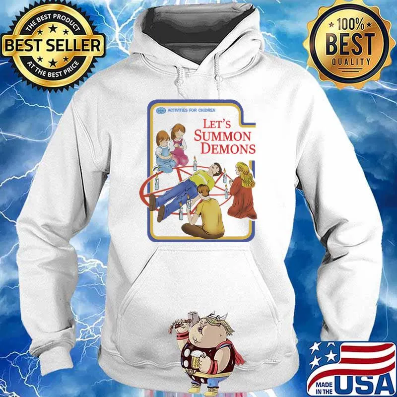 Activites For Children Let's Summon Demon Hipster Occult Halloween For Teenagers T-Shirt Hoodie