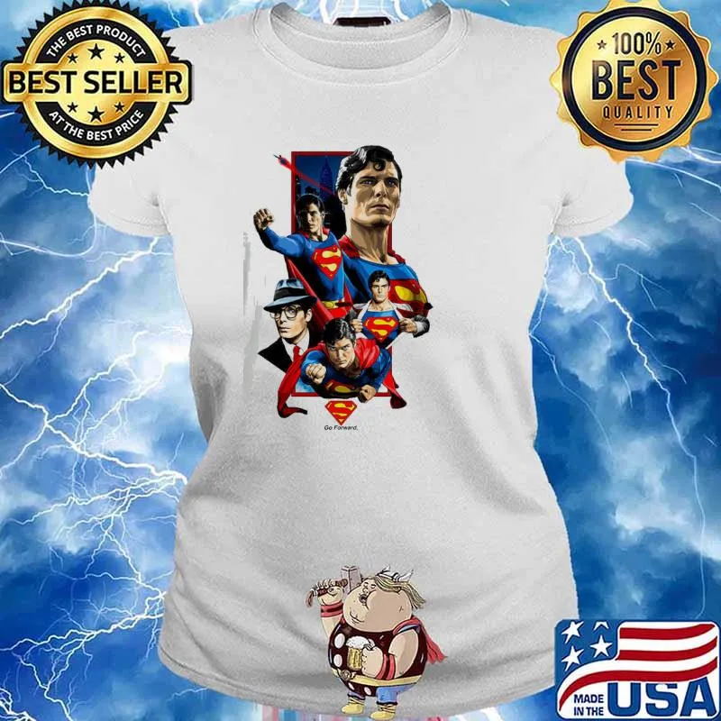 Adventures of Superman Christopher Reeve v6 T-s Ladies tee