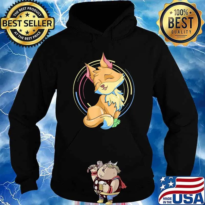 Anime Cute Animal Pastel Goth Art Kawaii Fox T-Shirt Hoodie