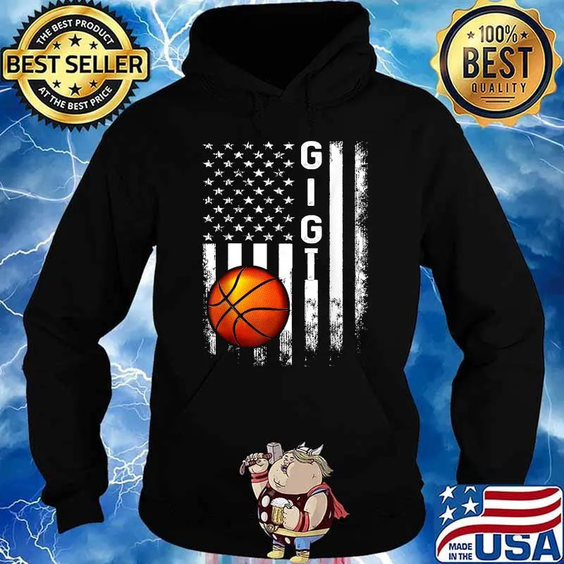 Awesome basketball Gigi American Flag Vintage T-Shirt Hoodie