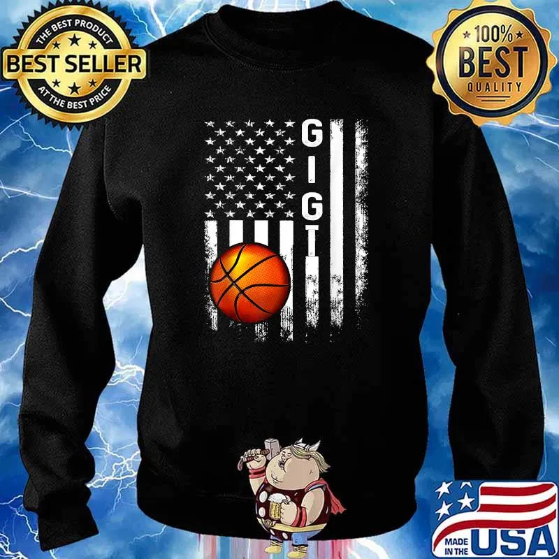 Awesome basketball Gigi American Flag Vintage T-Shirt Sweater