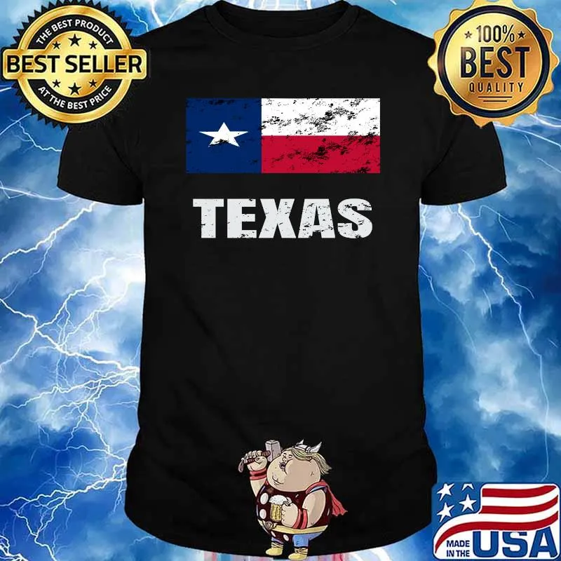 Awesome texas Vintage Patriotic American Flag 4th of July T-Shirt