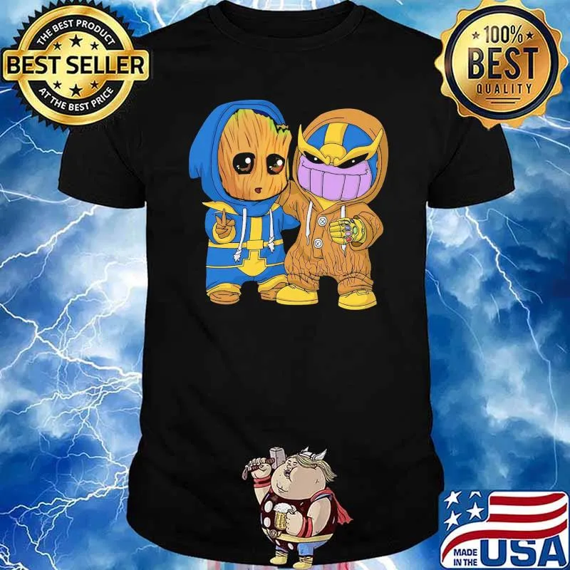 Baby Groot And Thanos Shirt