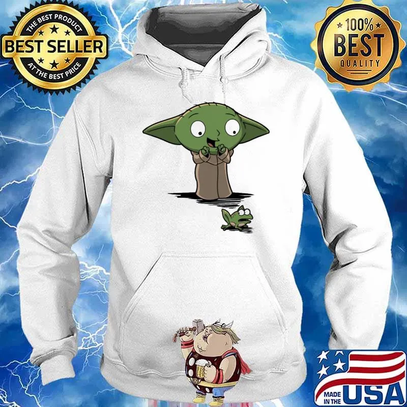 Baby yoda and frog star wars s Hoodie
