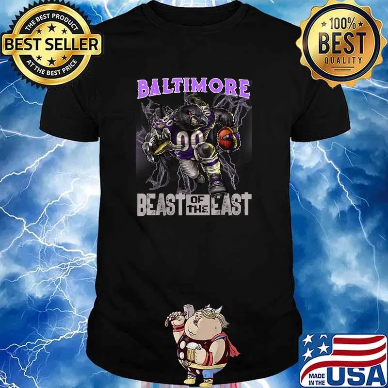 Baltimore Best Of The East Football Maryland Raven American Football T-Shirt
