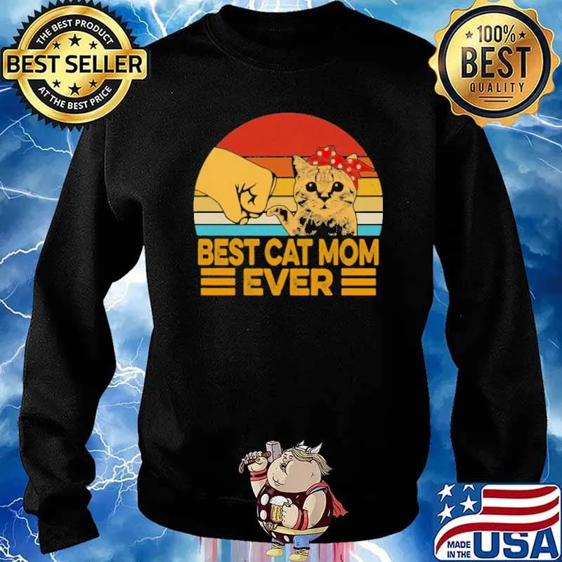 Best cat mom ever vintage s Sweater