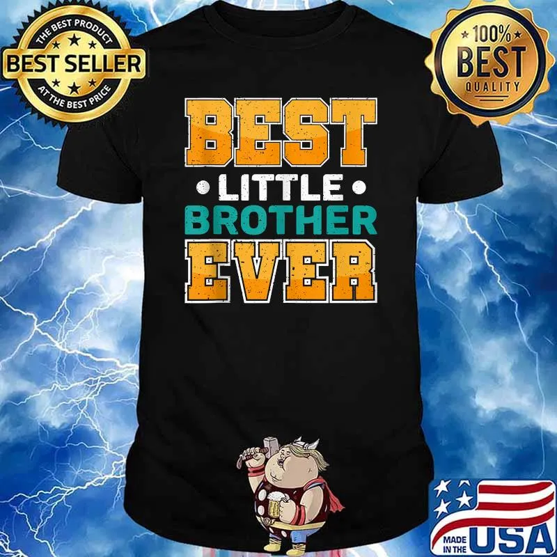 Best Little Brother Ever Retro T-Shirt