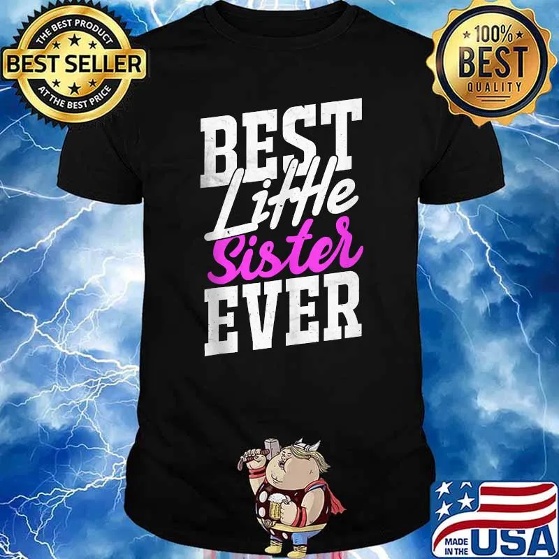 Best Little Sister Ever retro T-Shirt