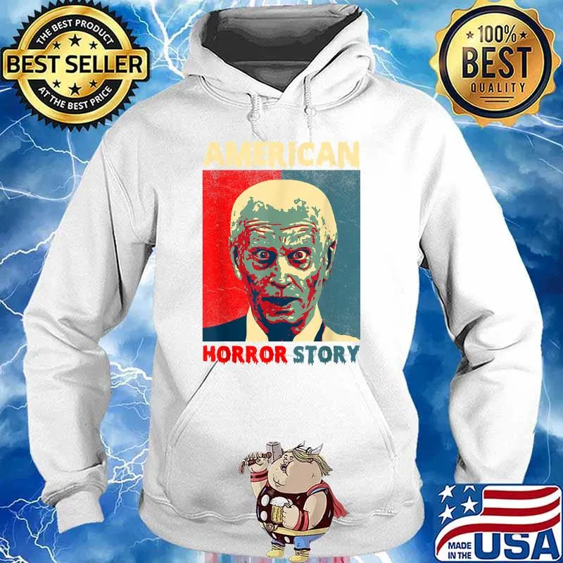 Biden Horror American Zombie Story Halloween Vintage T-Shirt Hoodie