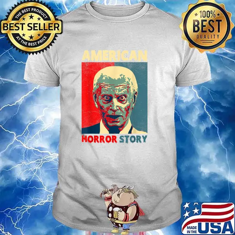 Biden Horror American Zombie Story Halloween Vintage T-Shirt