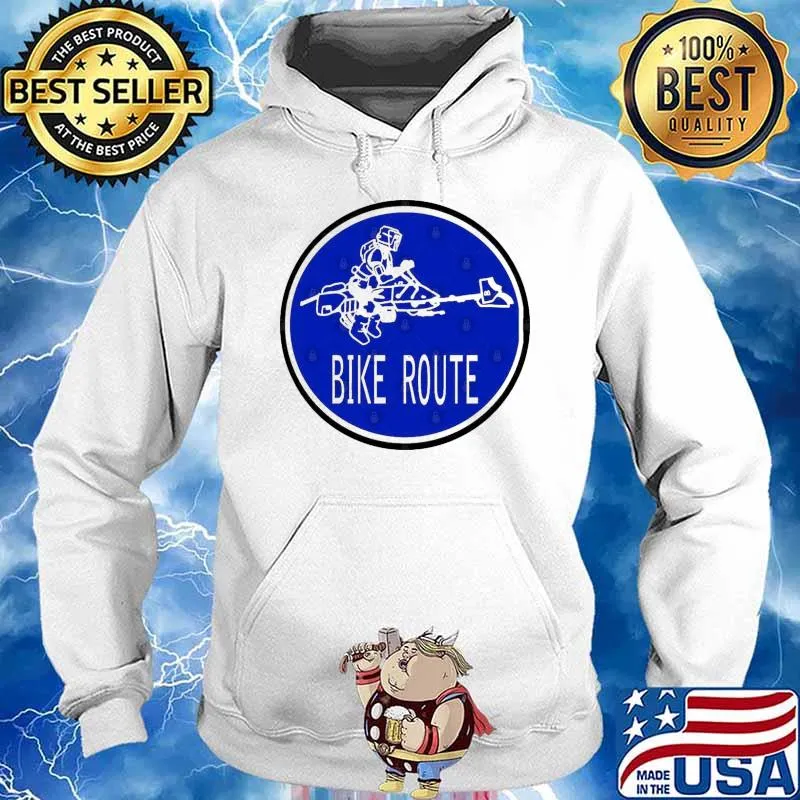 Bike Route Road Shirt Hoodie