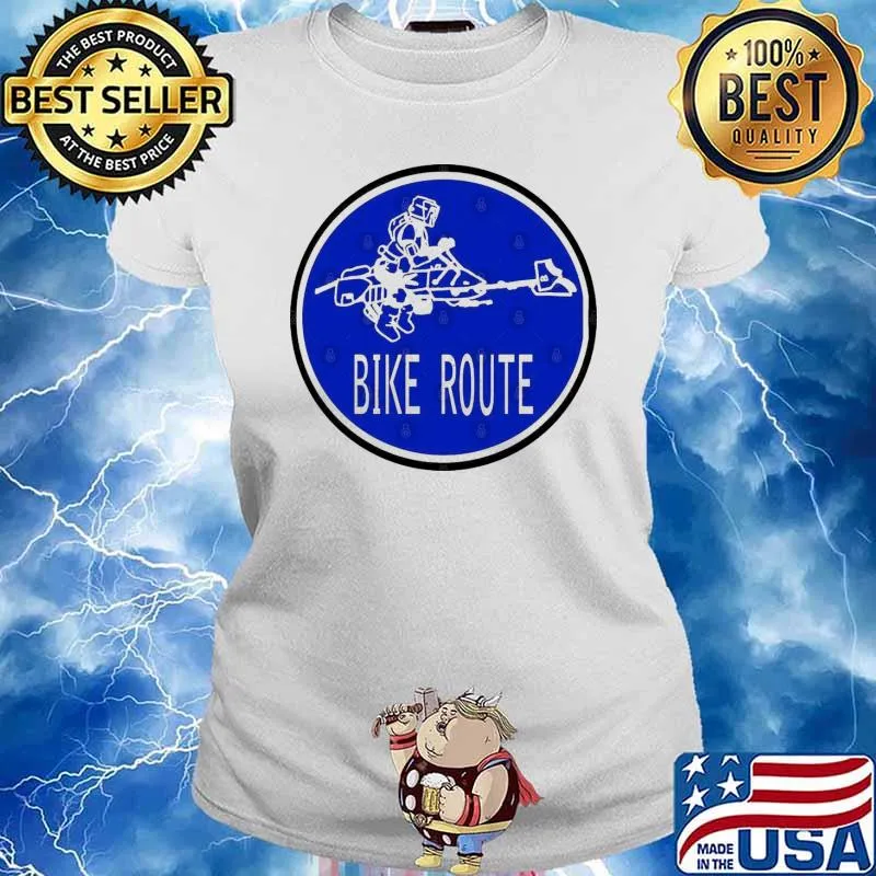 Bike Route Road Shirt Ladies tee