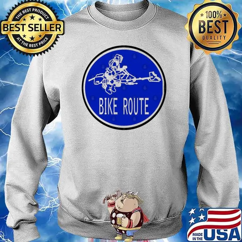 Bike Route Road Shirt Sweater