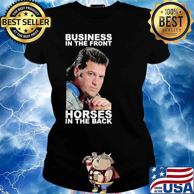 Billy Ray Cyrus business in the front horses in the back s Ladies tee
