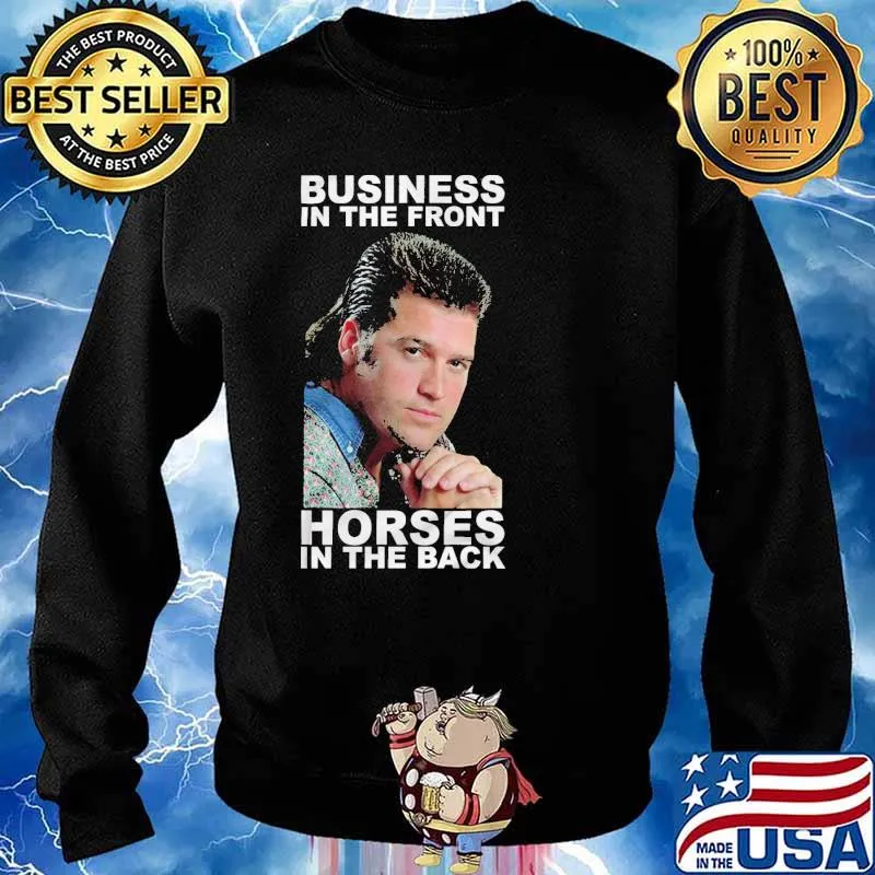 Billy Ray Cyrus business in the front horses in the back s Sweater