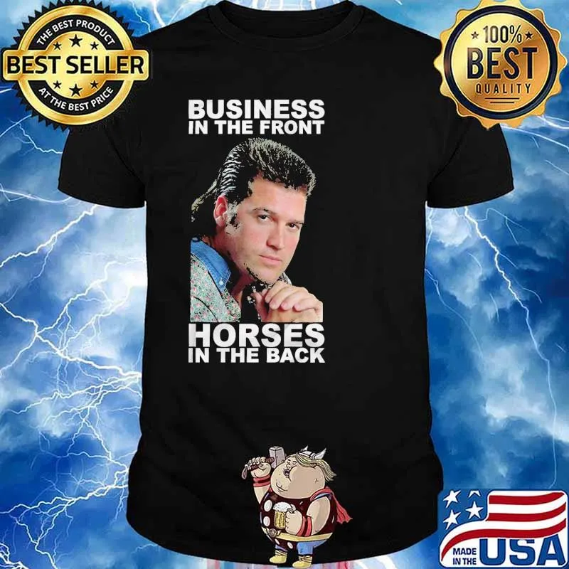 Billy Ray Cyrus business in the front horses in the back shirt