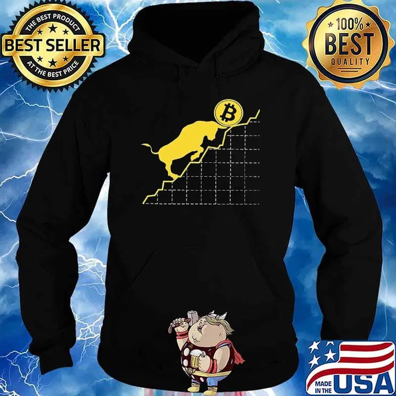 Bitcoin Sign Art Satoshi Nakamoto Bull And The Symbol Shirt Hoodie