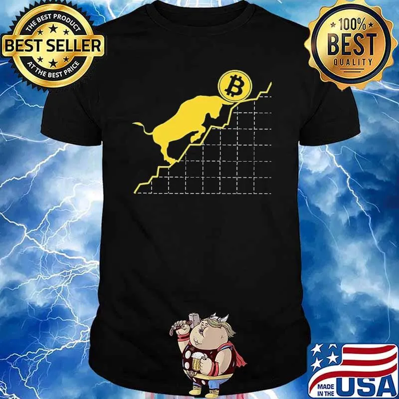 Bitcoin Sign Art Satoshi Nakamoto Bull And The Symbol Shirt