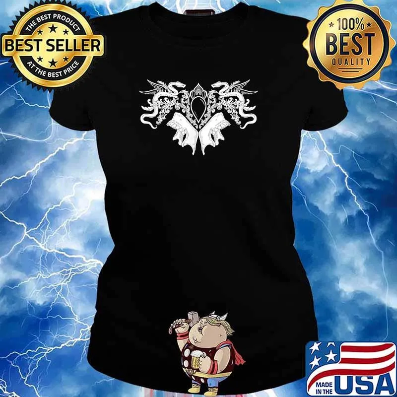 Black Tier Snakes and Jaws T-Shirt Ladies tee