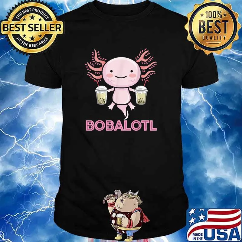 Bobalotl Axolotl Boba Tea T-Shirt